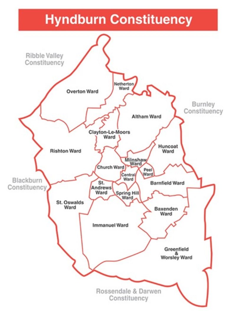 Hyndburn Constituency Boundary